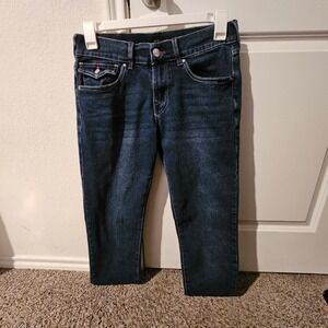 True Religion Geno Relaxed Slim Dark Wash Denim Jeans Mens Size 30